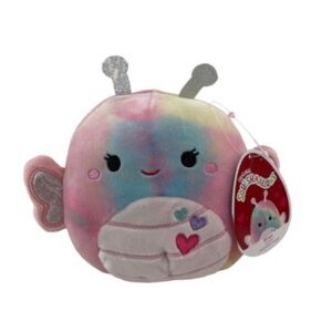 5” Kellytoy Squishmallow Wren tie dye butterfly plush